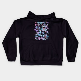 Daisies Spring Countryside Blue Kids Hoodie